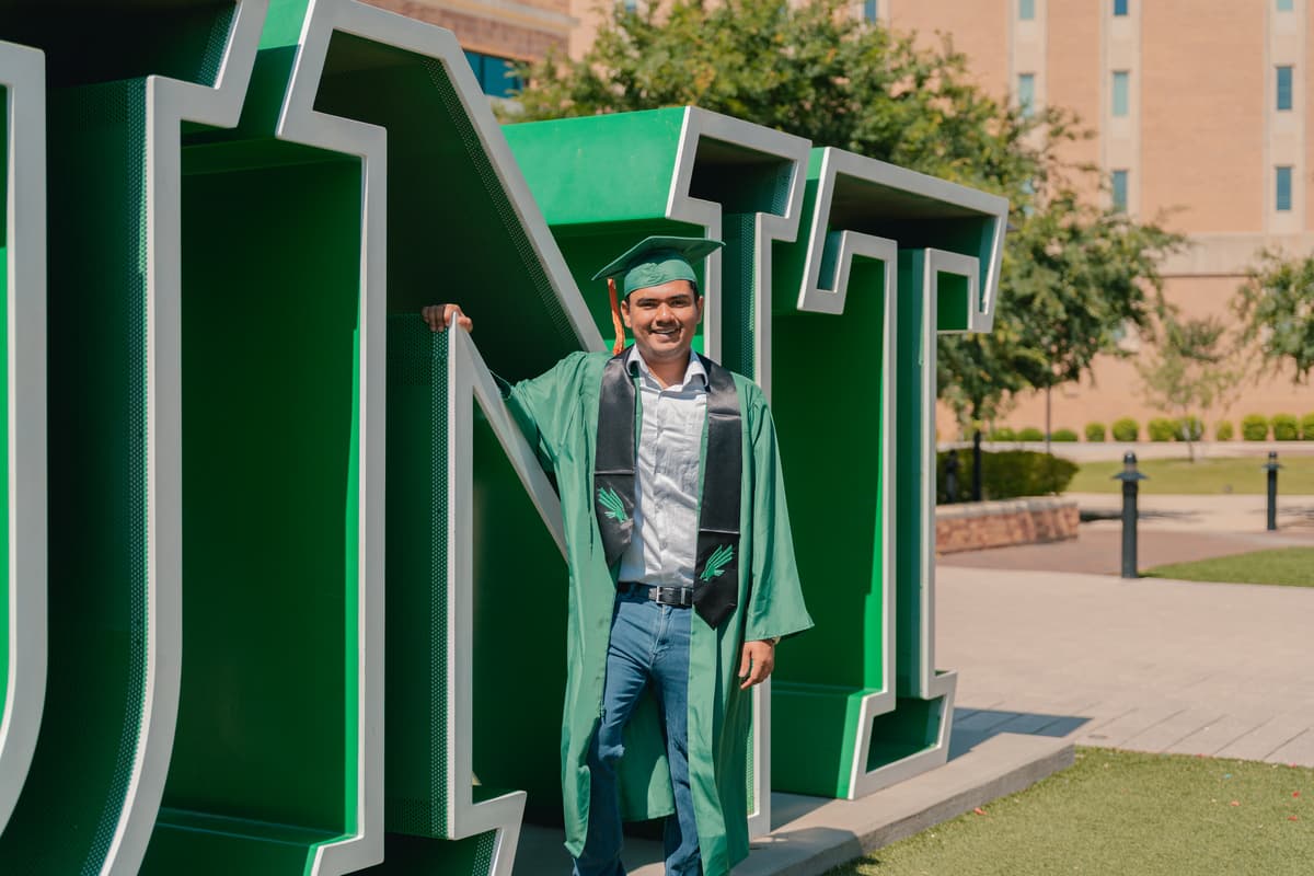 Suraj Sheela graduation photo